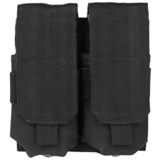 Mil-Tec COMBAT TACTICAL DOUBLE MAGAZINE POUCH MOLLE SYSTEM RANGE SHOOTING BLACK