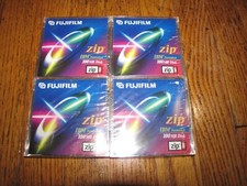 FUJIFILM ZIP IBM FORMATTED 100 MB DISK ZIP 100 SEALED BRAND NEW LOT OF 4