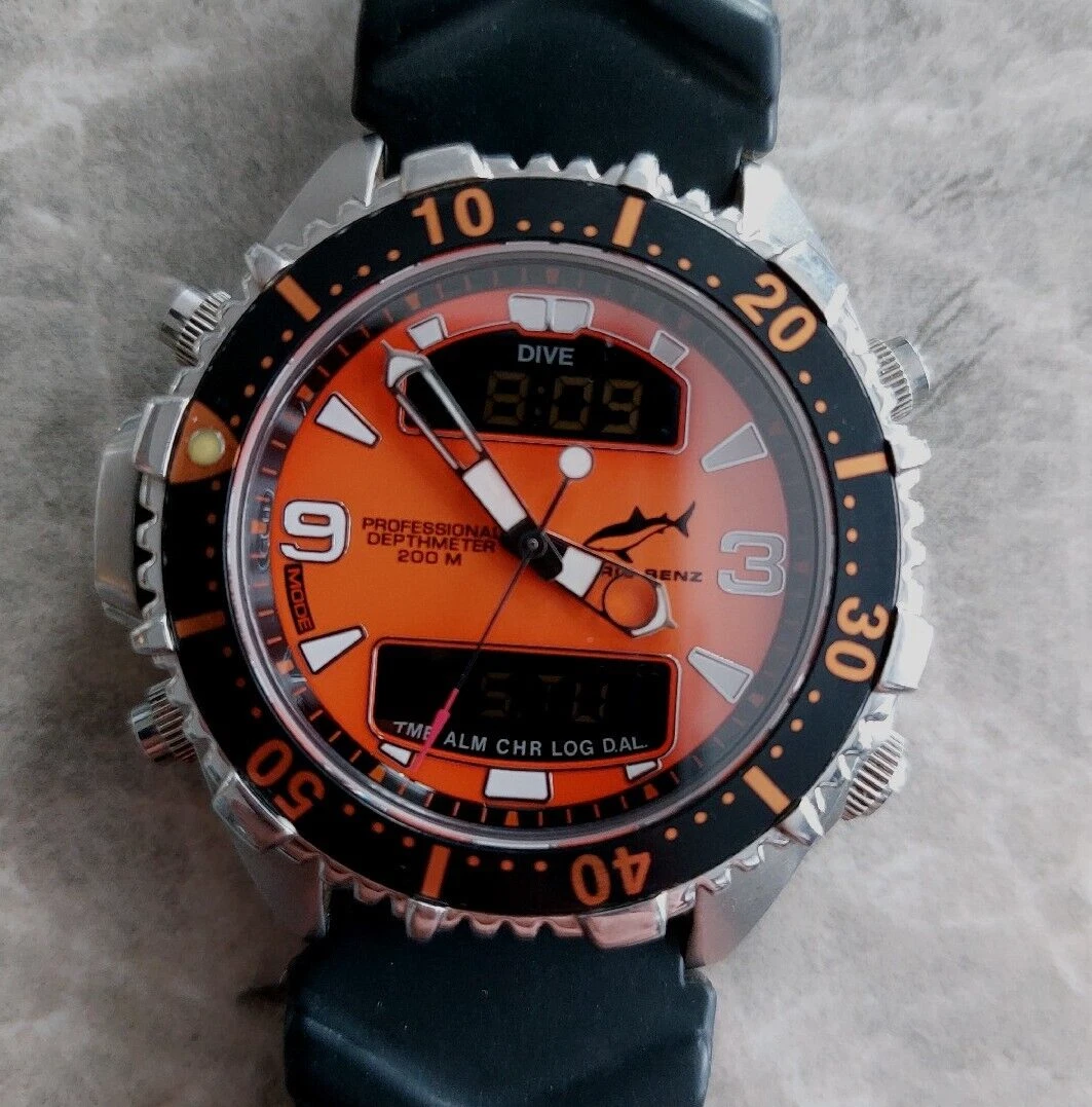 Chris Benz Depthmeter DIGITAL Diver 200m Watch