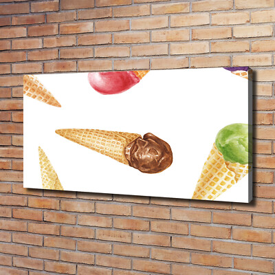 Leinwandbild Kunst-Druck 120x60 Bilder Essen & Getränke Eis