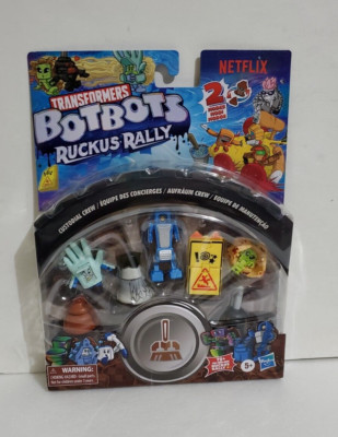 Transformers Toys BotBots Ruckus Rally Series 6  Custodial Crew 7 Characters #1