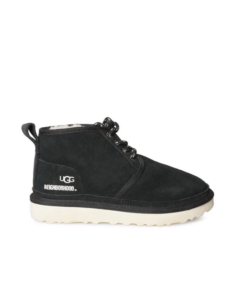 UGG NEUMEL X NEIGHBORHOOD BLACK SUEDE SHEEPSKIN CHUKKA MEN display picture 1