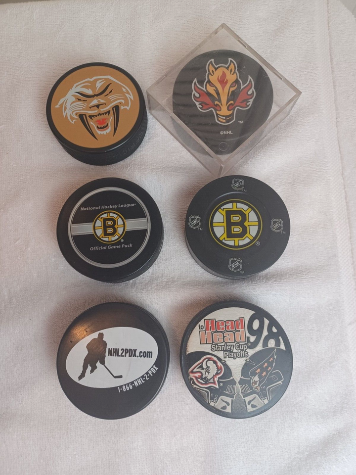 Lot of 22 Vintage Hockey Pucks, eBay