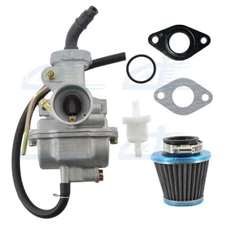 PZ20 Carburetor Set for 49CC-125CC SSR SDG Lifan Pister Pro Dirt Bike 50cc 70cc