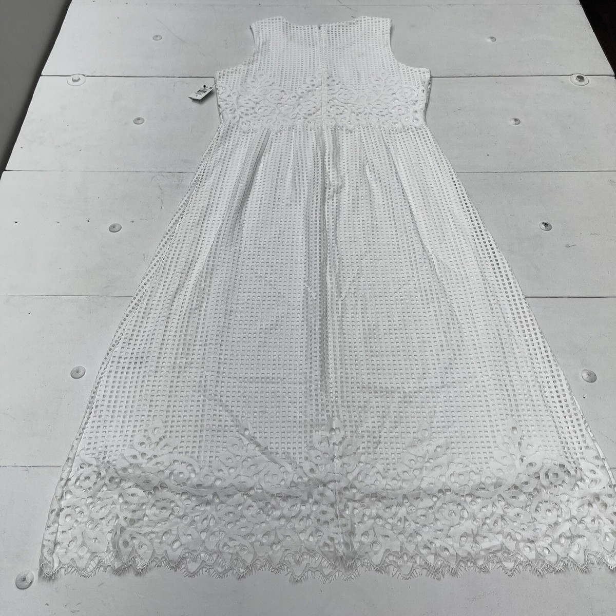 Communion Dress White Lace Dress Size 16 Alfani Mothers Day White Geo Lace MIDI Dress Women's Size 10 New Communion Dress White Lace Dress Size 16 Alfani Mothers Day White Geo Lace MIDI Dress Women's Size 10 New