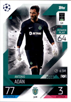 Match Attax Champions League 22/23 Trading Card 308 - Antonio Adan