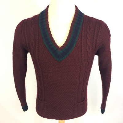 Vintage 90s 80s Polo Ralph Lauren Wool Blend Tennis Cable Knit Vintage 90s 80s Polo Ralph Lauren Wool Blend Tennis Cable Knit