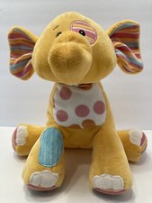 Baby ganz yellow elephant plush 12