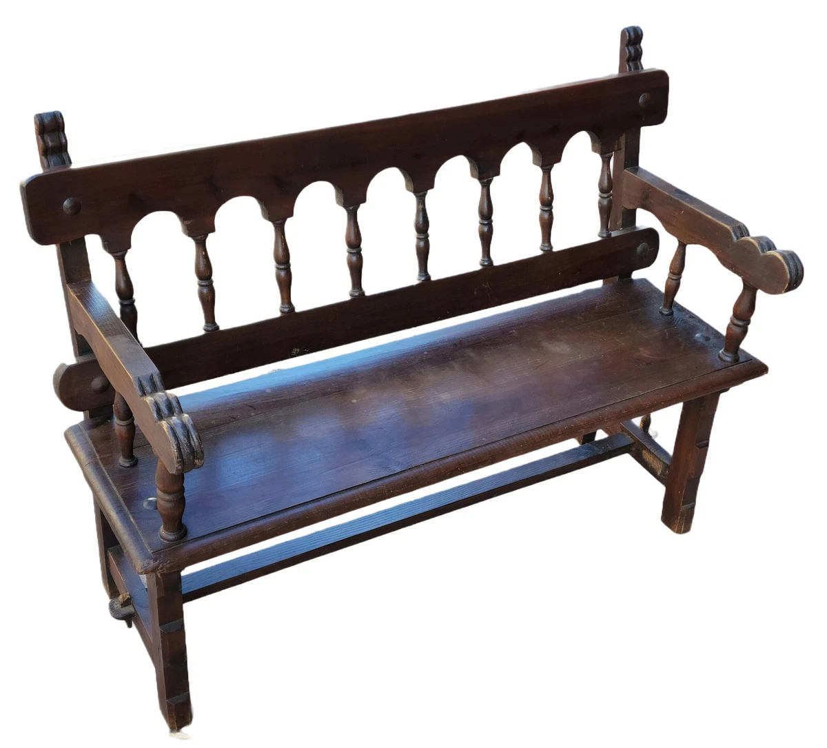 Wooden settle bench outlet