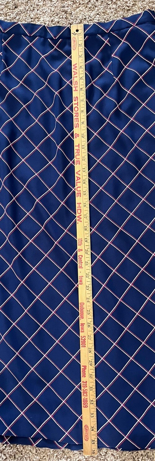 Pendleton  100% Polyester Red/White/Blue Plaid Sk… - image 6