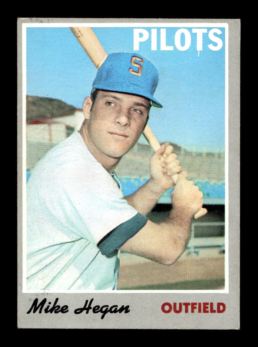 1970 Topps #111 Mike Hegan Pilots EX+ *a8