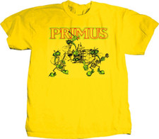 Vintage Primus Band Short Sleeve Yellow All Size Unisex T-Shirt