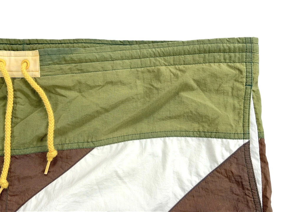 Bañador vintage Pro Spirit para hombre verde con cordón diseño funky años 90 grande Foto 2 de 4