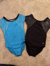 LOT of 2 Girls Gymnastics Leotards Size XS Excellent Used Condition 