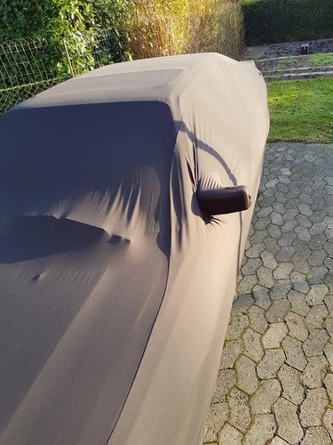 Vollgarage Car-Cover Schutzdecke Schwarz mit Spiegeltaschen für Audi Coupé 81C - Picture 6 of 7