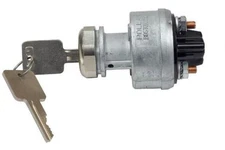 Ignition Switch f Heavy Duty 3 Pos GM style key Chrome Nut GMC Peterbuilt 245 