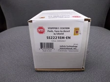 Stopper Station, Push Turn-to-Reset Button, Yellow, STI Model #SS2221EM-EN