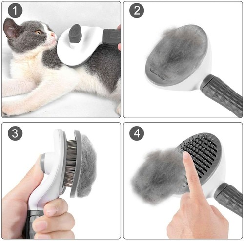 Hunde Katzen Bürste Kämme kurz & Lang Haar Entferner Kamm Entfilzer Haustier - Bild 6 von 15