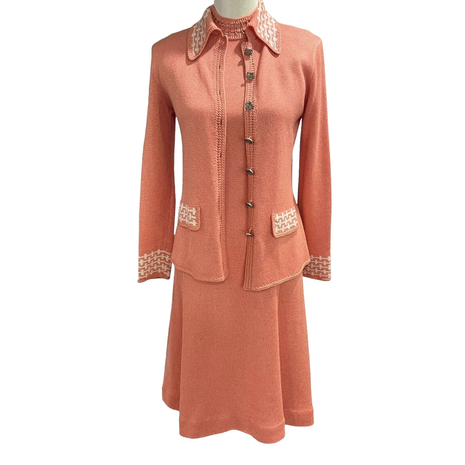 Ropa Vintage 1960s de negocios de Punto para Mujer