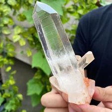 240g Natural White Clear Quartz Crystal Cluster Raw Healing Specimen