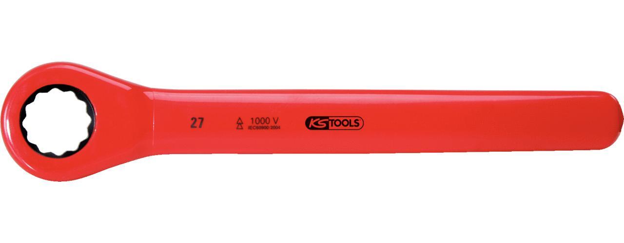 KS TOOLS Ratschenringschlüssel mit Schutzisolierung, 7mm