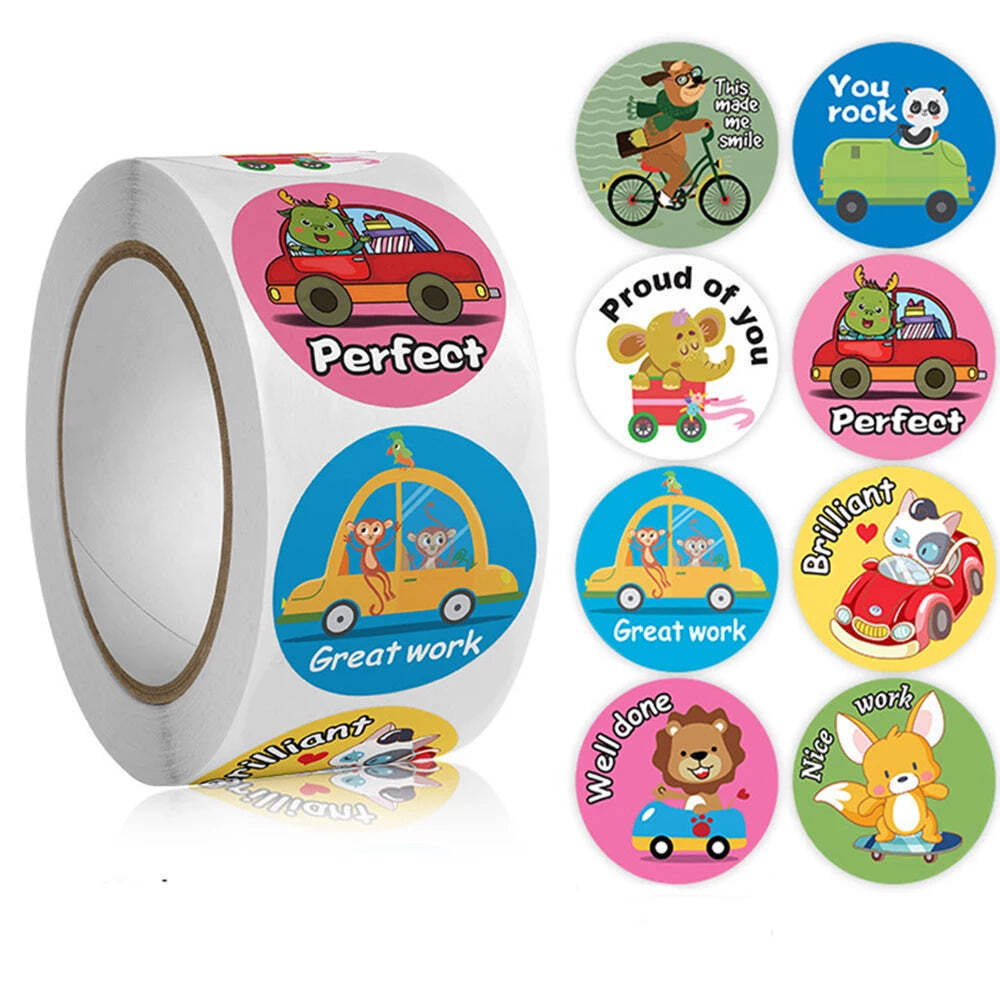 100-500pcs Animal Cartoon Stickers Kids Toy Stickers Various Cute Design Pattern