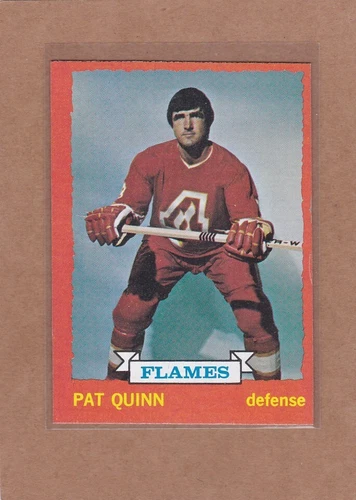 1973-74 TOPPS HOCKEY PAT QUINN #61 FLAMES EXMT *A35558