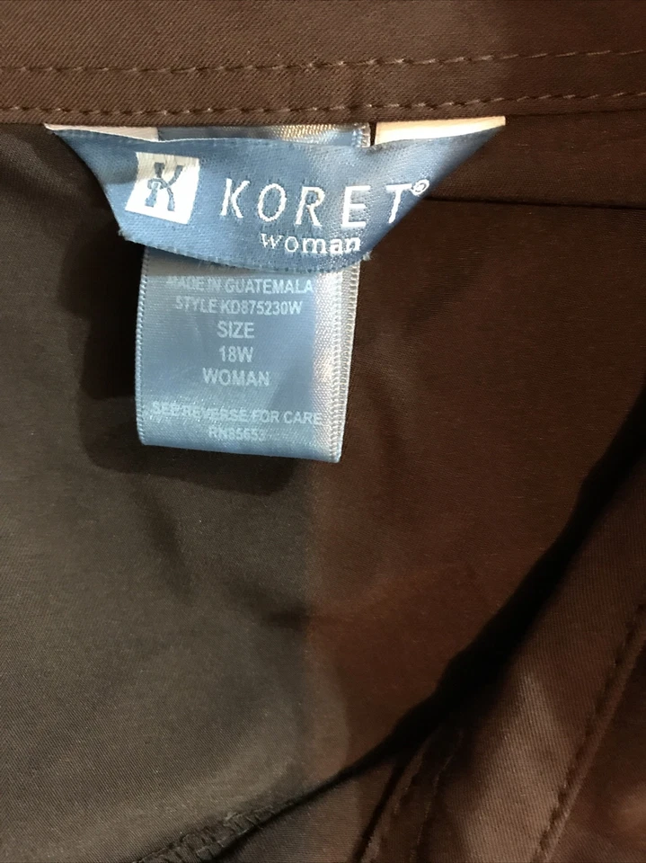 Koret brown button up blazer jacket - womens 18W, NWT - armpit to armpit = 26" - Image 3 of 4