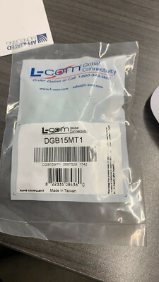 L-COM DGB15MT1 DB15 MALE CONNECTOR FOR FIELD TERMINATION FACTORY SEALED