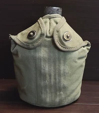 WWII US Army Canteen "U.S. VOLLRATH 1945" with Cup and 1951 Cover