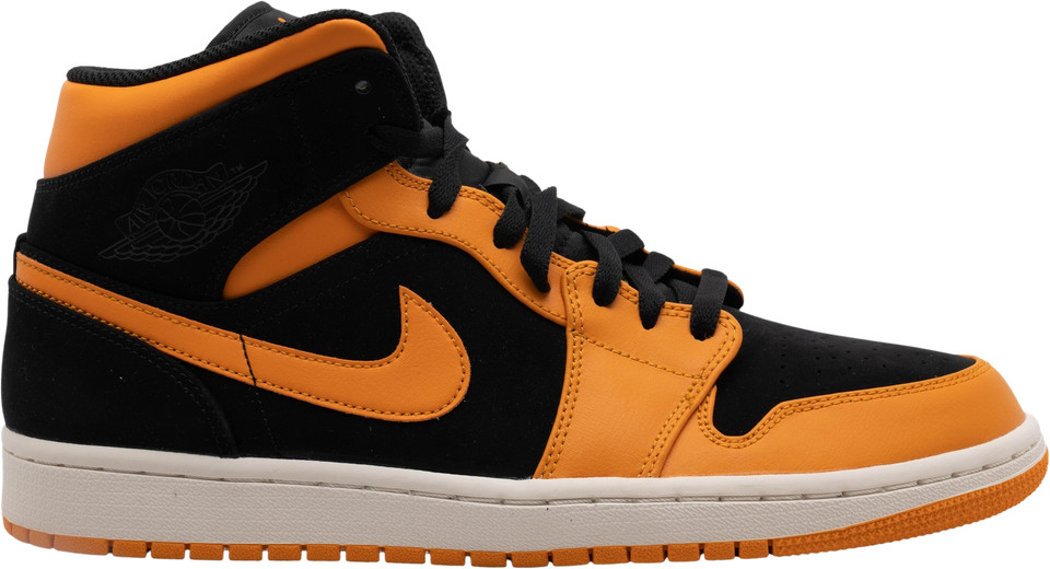 シューズ(男性用) Air Jordan 1 Mid Black Orange Nike Air Jordan 1 AJ1 Mid SE Black Orange Men Shoes FJ4923