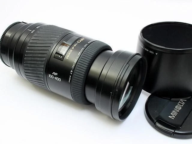 Minolta Apo Tele Zoom 100-400mm F4.5-6.7 Lens Sony/Minolta A Alpha from Japan