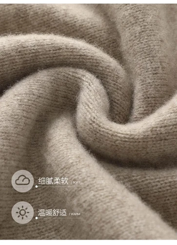 Women Half-high Collar Knitted Basic Sweater Pullover Autumn Winter Soft Top - Bild 15 von 29