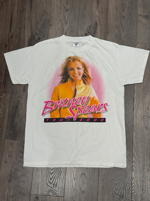 Vintage Britney Spears Tour 2000 Y2K T-Shirt Tee - Brand New Adult Medium