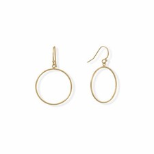 14/20 Gold-filled 25mm Circle Earrings