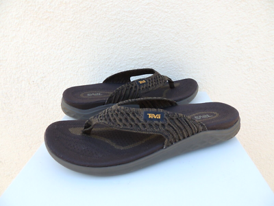 TEVA OLIVE/ BUNGEE CORD TERRA FLOAT 2 FLIP KNIT SANDALS, MEN  display picture 1