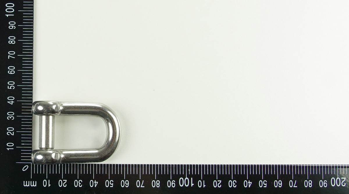 Produktbild von KAMERO Edelstahl-Schäkel Zum Anschrauben – M8, Innensechskant, V4A (AISI 316), Rostfrei