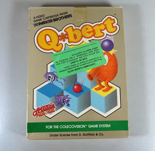 Colecovision Qbert (1983 Parker Brothers) - SEALED Unopened BOX - NIB