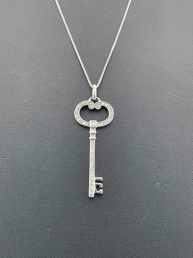 LOUIS J MEYER INC 925 STERLING SILVER DIAMOND ROYAL KEY