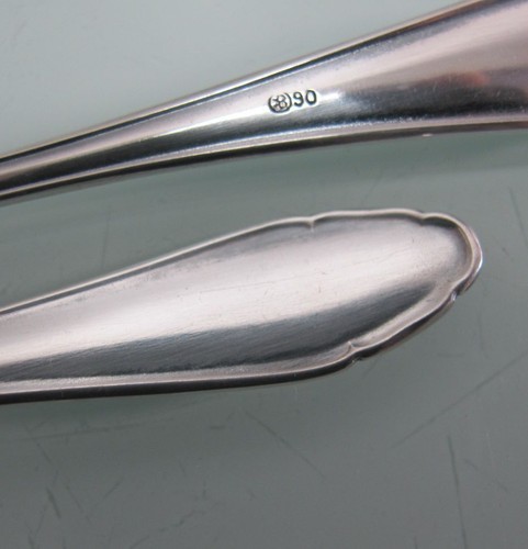 Käsemesser + Buttermesser Kochberg Art Chippendale schön verziert - Bild 3 von 3