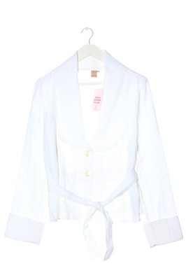 DREAMSTAR Kurz-Blazer Damen Blazer Gr. DE 40 weiß Casual-Look