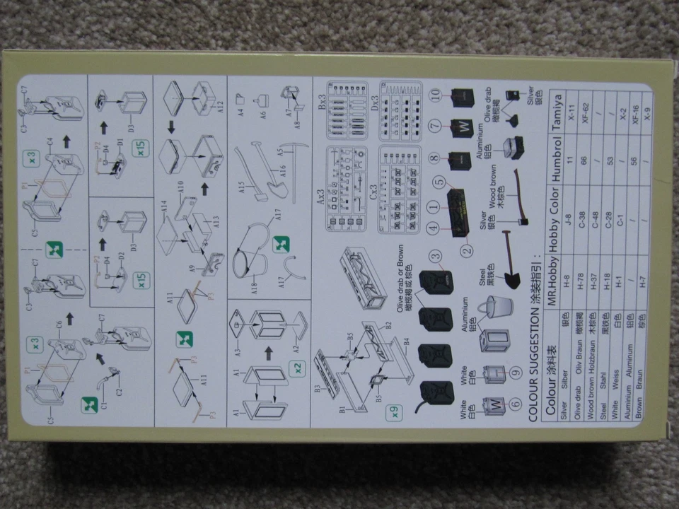 1/35 Bronco Models W.W.II British Field Accessories Set Kit No. AB3562 - Image 2 of 4