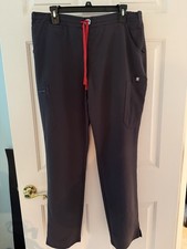 FIGS Scrub Bottom Charcoal Yola Skinny Large Excellent