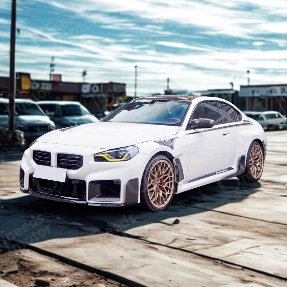 Se adapta a BMW G87 M2 G42 230i M240i 2022-2025 fibra de carbono real estilo AP capó del motor Foto 2 de 4