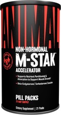 Animal M-Stak - Non-Hormonal Hard Gainer Muskelaufbau Stapel mit Energie...