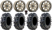 ITP Inertia Bdlk 14" Wheels Br +40mm 32" Terminator Tires Commander Maverick