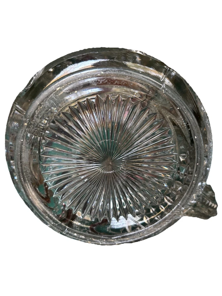 💥 EAPG by US GLASS BLAZING HEART Ruby/Gold Stained Pitcher c 1890-1910 ☆ RARE - Image 4 of 4