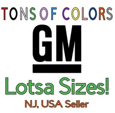 GM Die Cut Vinyl Decal Chevy Pontiac Olds Buick Cadillac GMC Camaro Nova S10