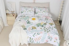 Castle Fairy Cute Dino Kids Full Size Comforter Set,Kawaii Full, Multi 03