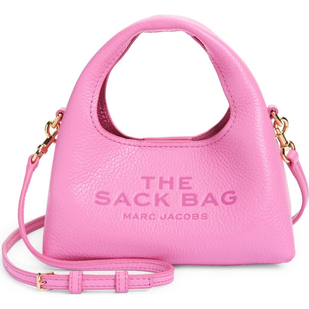 THE MARC JACOBS / ショルダーバッグ/レザー/PNK/無地 Marc Jacobs The Micro Sack Bag Crossbody w/ Pouch ~NWT~ Bow Pink